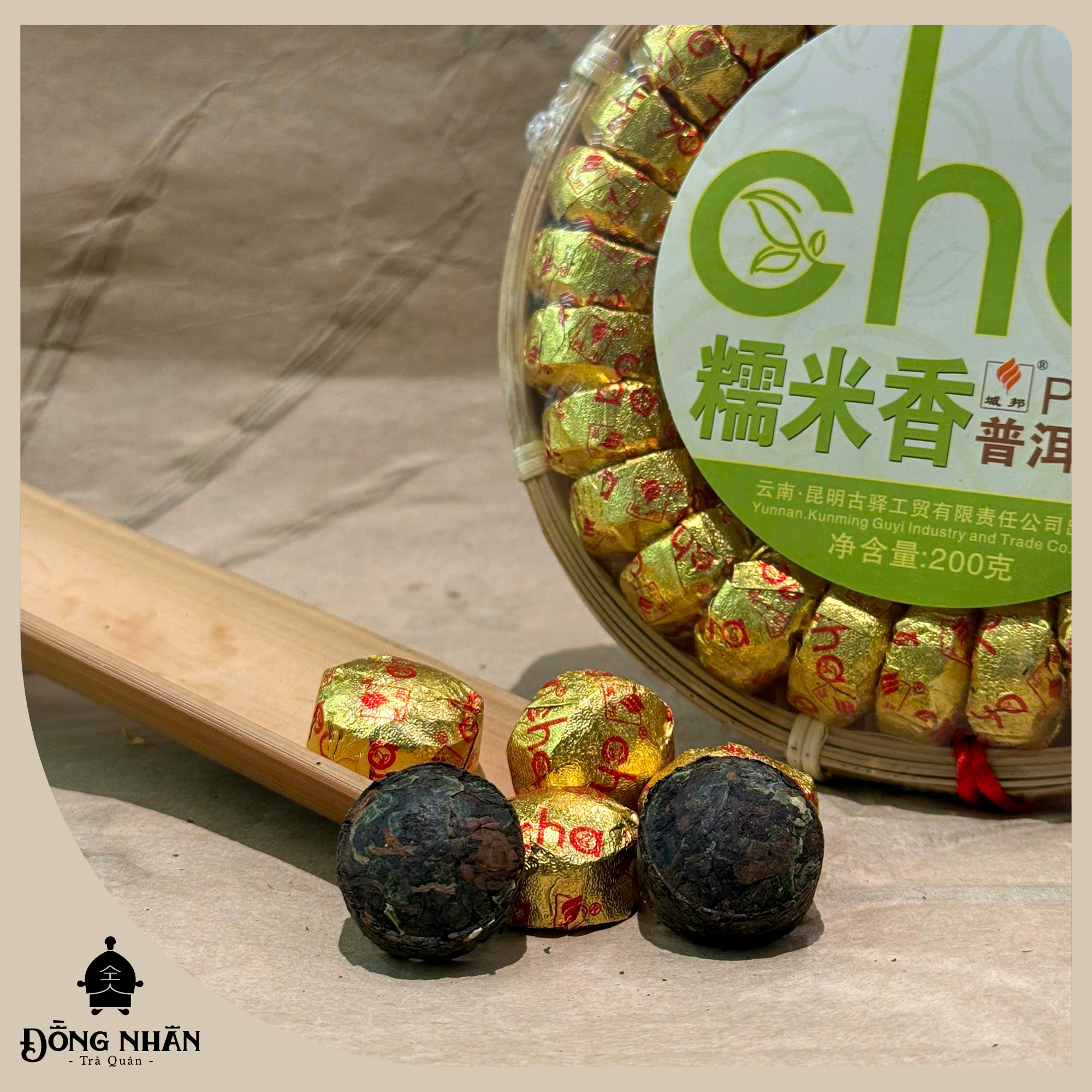 Trà Phổ Nhĩ Nếp - Thương hiệu Cha (Nguyên Mẹt)